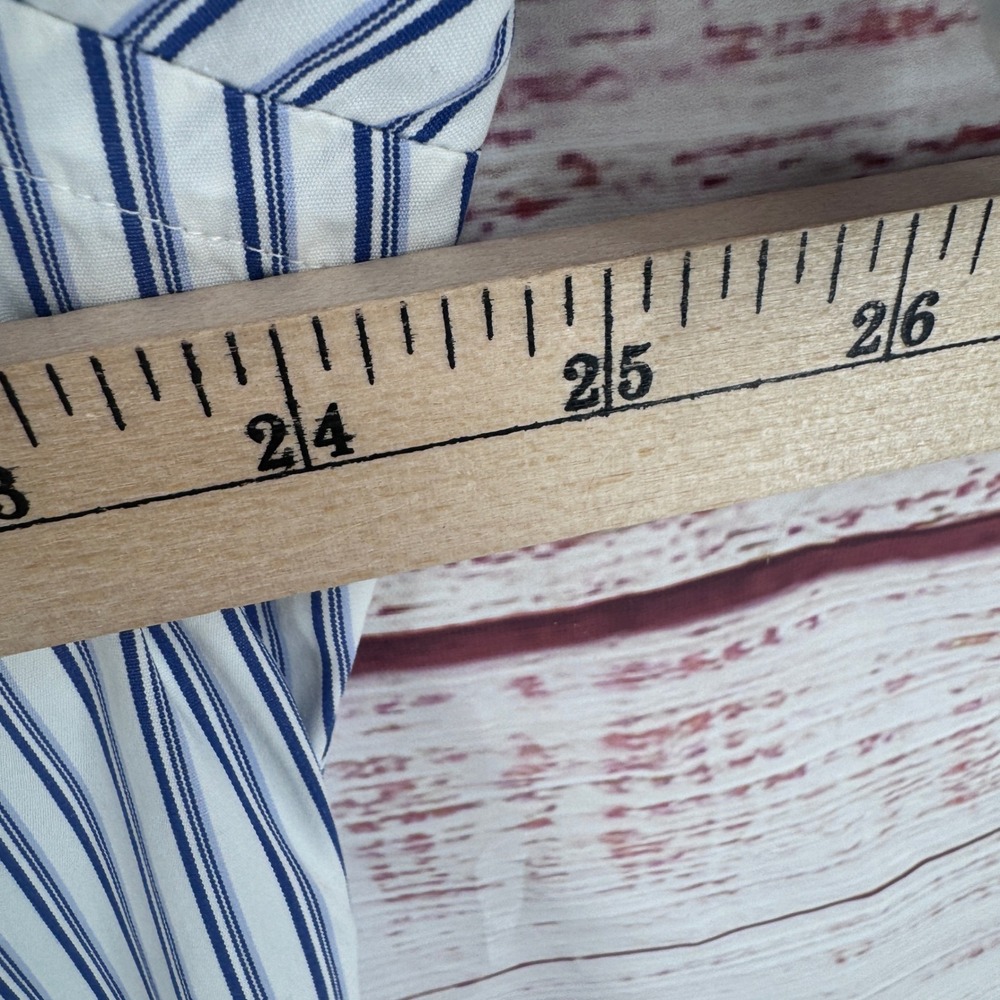 Ralph Lauren Shirt Mens Large Classic Fit Striped Short Sleeve Button Down - Picture 7 of 7